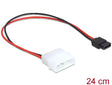 Delock 82913 Power Cable Molex 4 Pin Plug To Slim Sata 6 Pin Receptacle 24 Cm