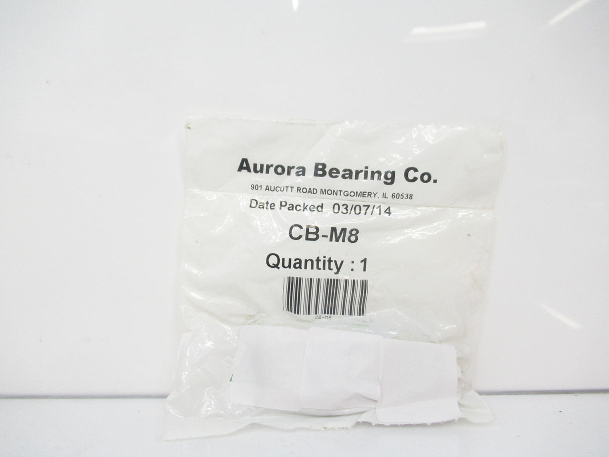 Aurora Bearing CB-M8 Ball Joint Rod End, M8 X 1.25mm Thread