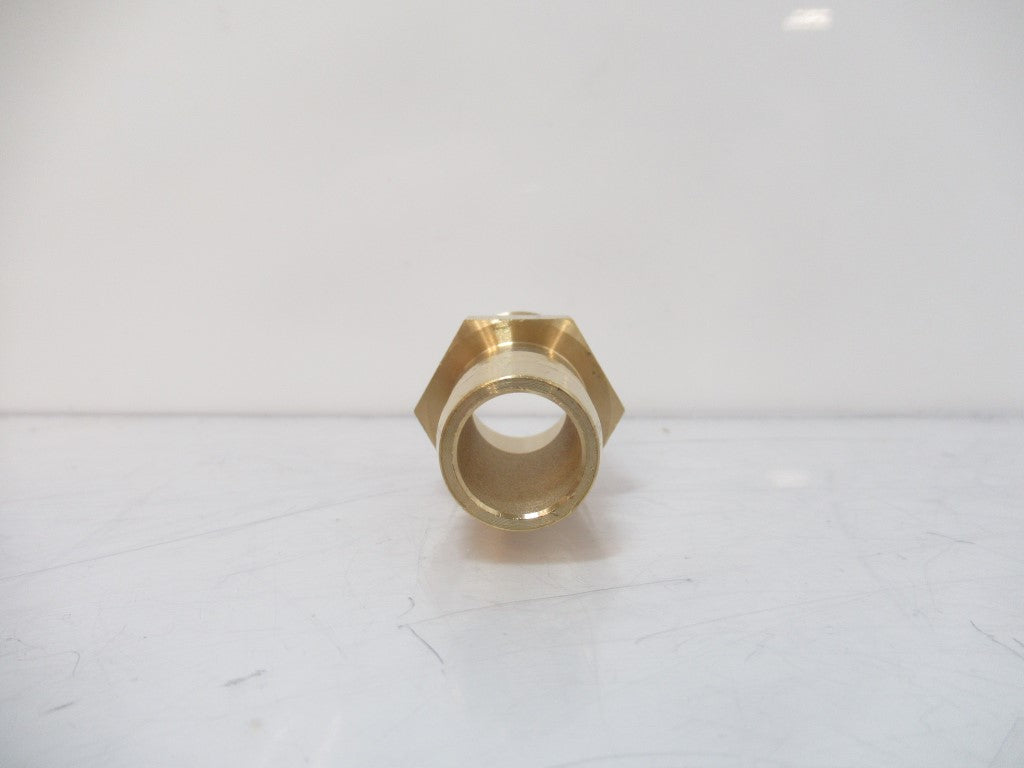 Hose Barb Fitting 125-12E, 0.75 in Hose x 0.75 in NPT Brass