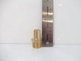 Hose Barb Fitting 125-12E, 0.75 in Hose x 0.75 in NPT Brass