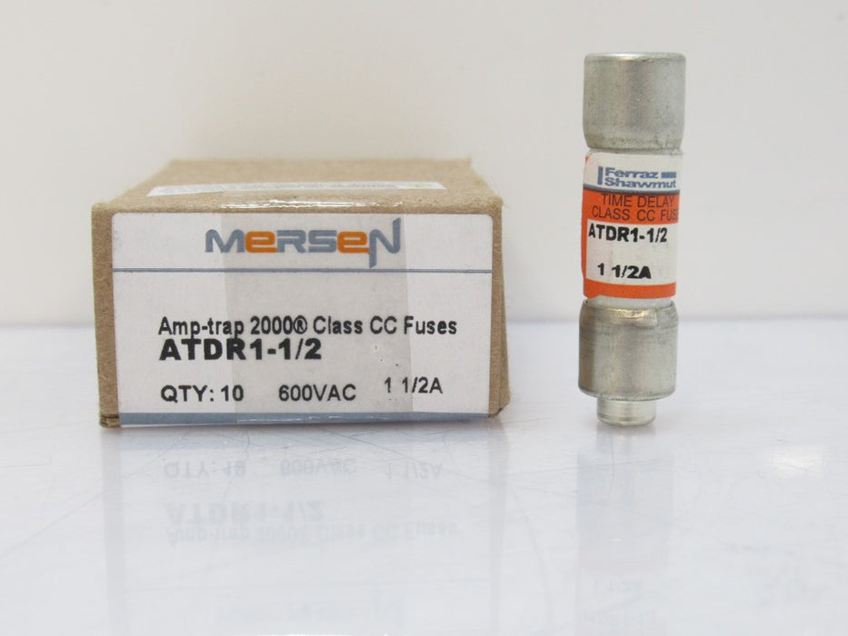 Mersen ATDR1-1/2 Fuse 1-1/2 A, Amp-Trap 2000, Class CC, Time-Delay, Sold By Unit