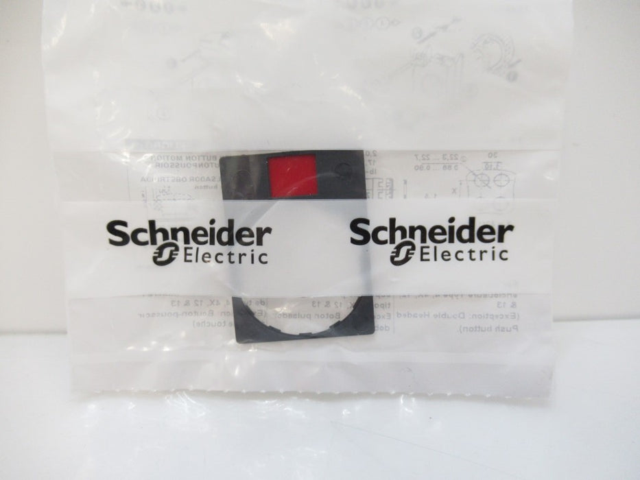 Schneider Electric ZBY2303 Nameplate Start Squared Black Background New In Bag