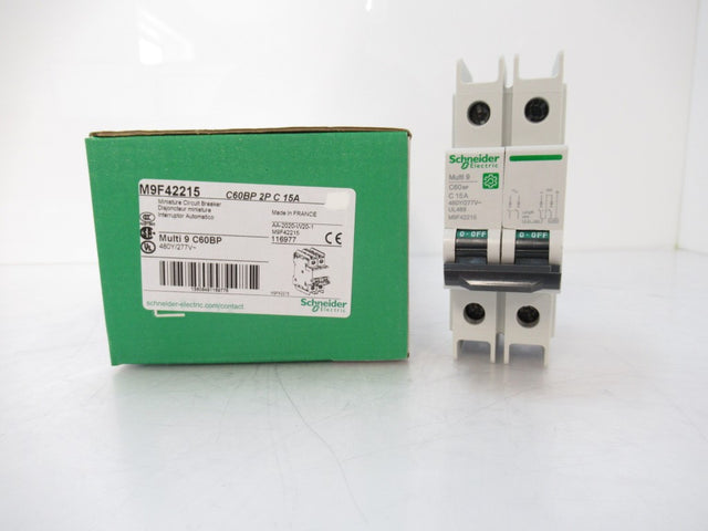 Schneider Electric M9F42215 Miniature Circuit Breaker 2-Pole 15A