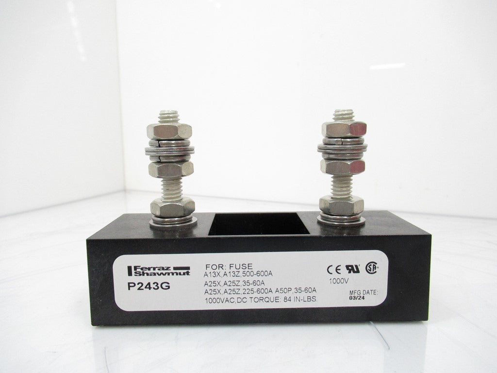 Mersen Ferraz Shawmut P243G Fuse Block, Semiconductor Sold By Unit