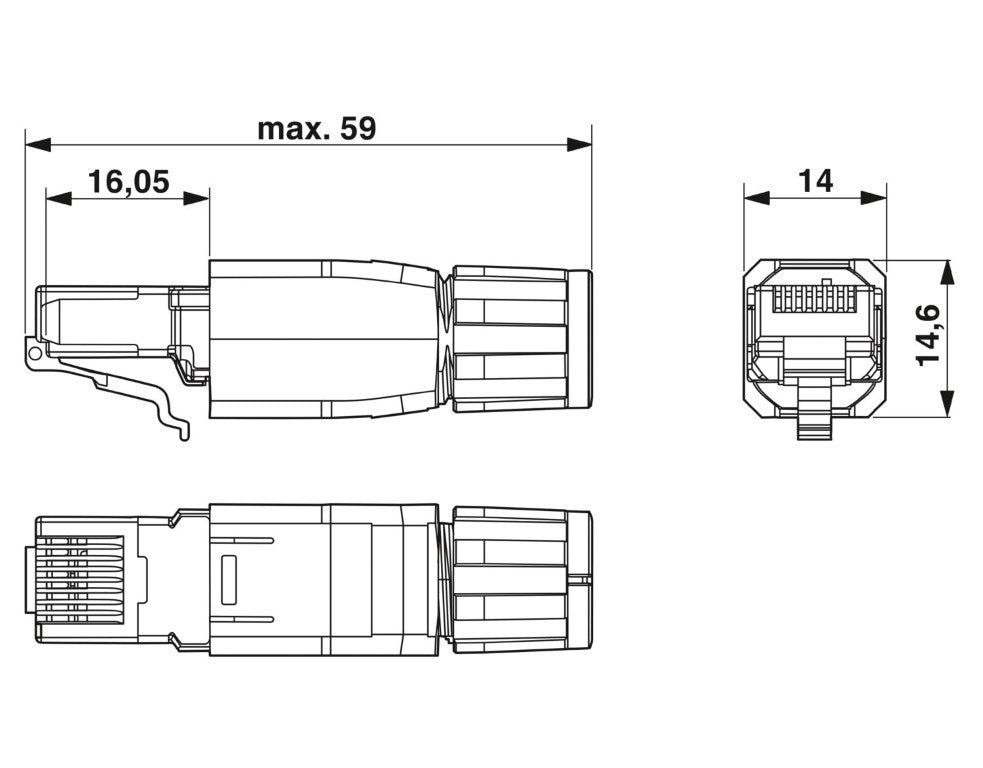 Phoenix Contact VS-08-RJ45-5-Q/IP20 1656725 Connector