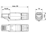 Phoenix Contact VS-08-RJ45-5-Q/IP20 1656725 Connector