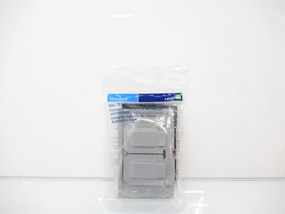 Leviton 4976-GY Weatherproof Wallplate, 1-Gang, Sold By Unit