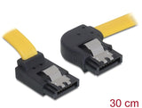 Delock 82523 Sata 3 Gb/S Cable Upwards Angled To Right Angled 30 Cm Yellow