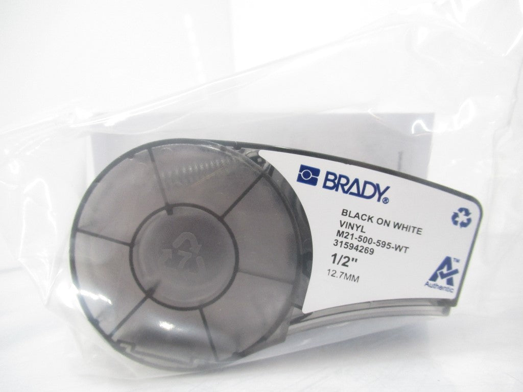 Brady M21-500-595-WT Label Cartridge For BMP21 1/2 in