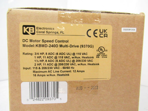 Kb Electronics KBMD-240D (9370G) Dc Motor Speed Control
