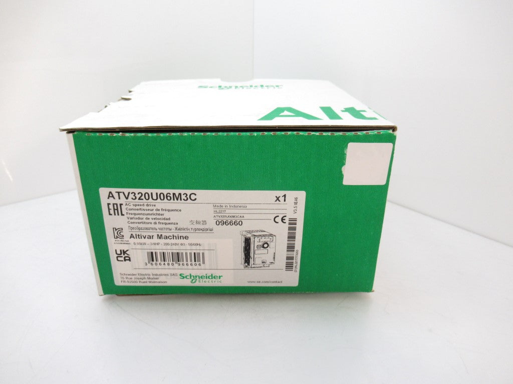 Schneider Electric ATV320U06M3C Altivar 320 Variable Speed Drive 0.55kW - 3/4HP