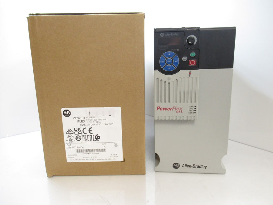 Allen Bradley 25B-D024N104 Surplus PowerFlex 525 AC Drive