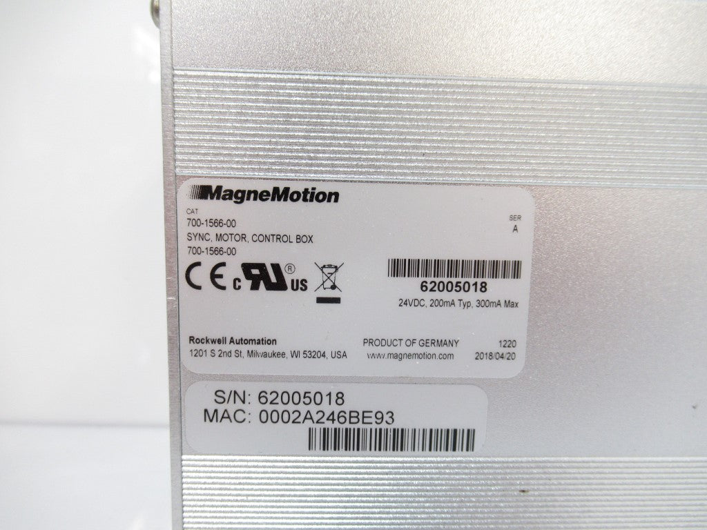 MagneMotion 700-1566-00, Sync, Motor, Control BoxEthernet Switches