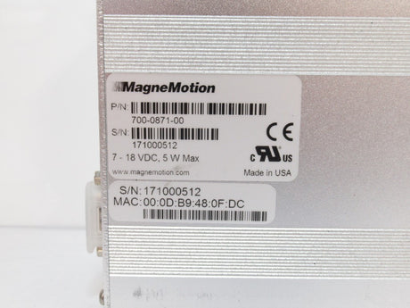 Magnemotion 700-0871-00 700087100 Node Controller Lite Ethernet Switches