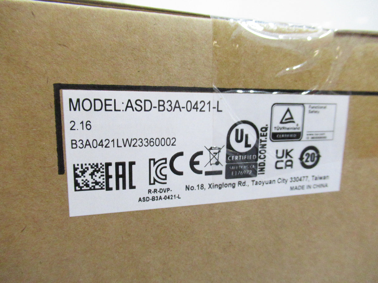 Delta ASD-B3A-0421-L Servo Drive, 220V AC