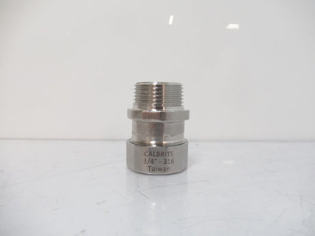 Calbrite S60700FCS0 Liquid-Tight Connector 3/4 in, SS 316