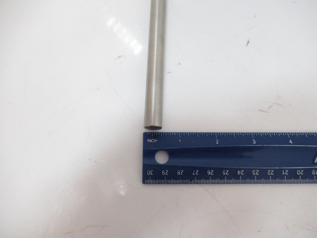 Stainless Steel 303 Rods, 0.5 in Dia, 8 in Length, C/W Groove