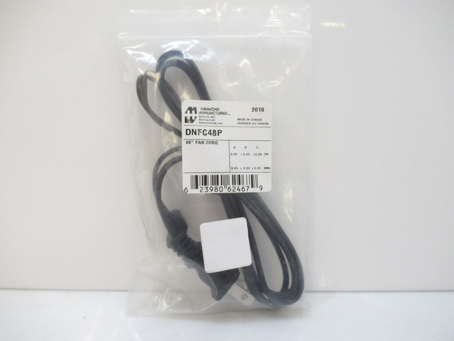 Hammond Manufacturing DNFC48P 48 inch Fan Cord