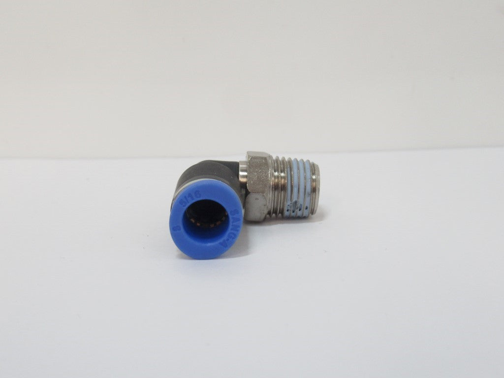 Male Elbow Fitting P4.08.1/4, 8 mm Hose, 1/4 Thread