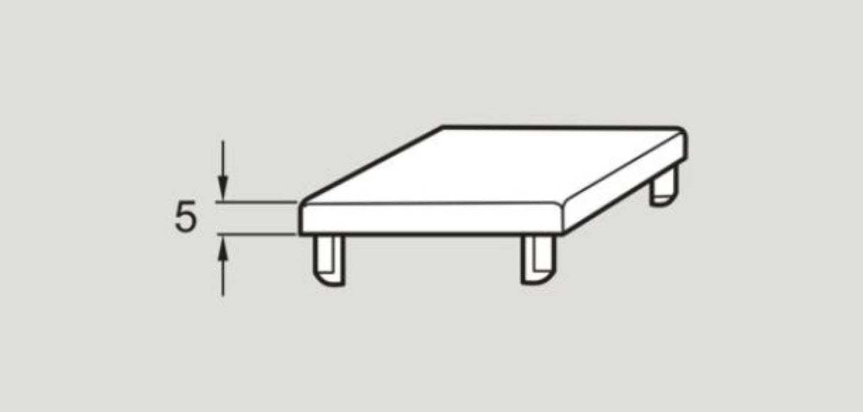 FlexLink XCBE44 End Cap 44 x 44 mm, Sold By Unit