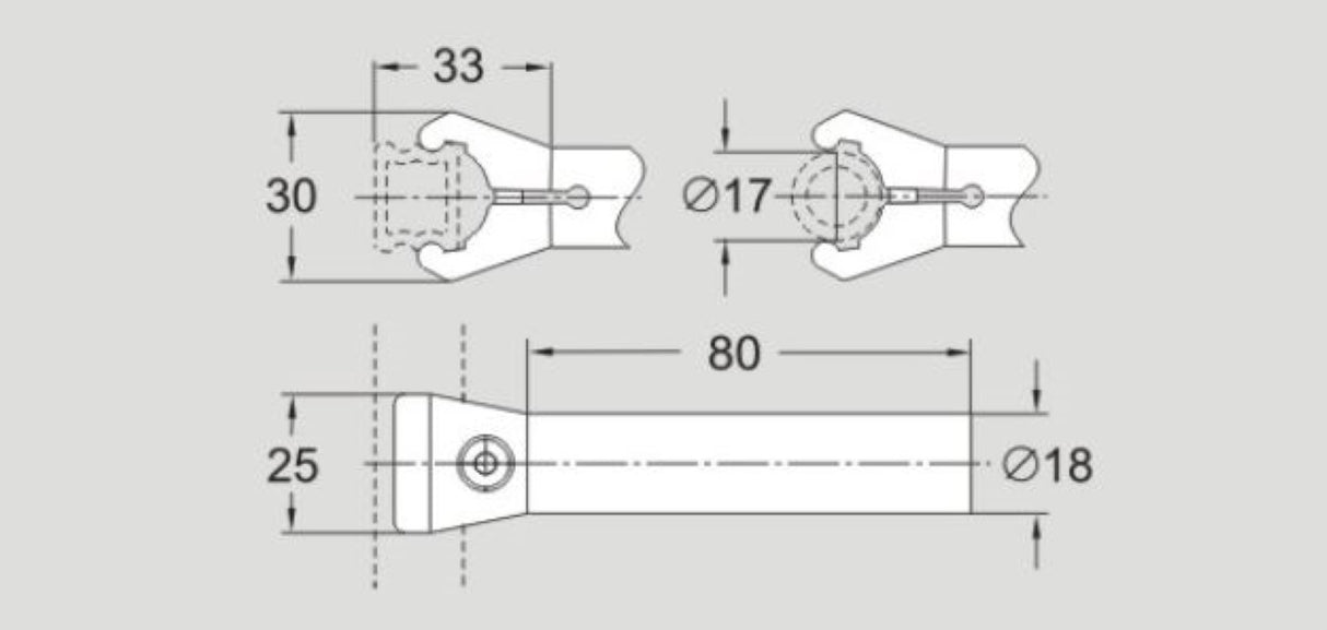 FlexLink XLRK18X80C Guide Rail Clamp