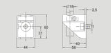 FlexLink XLRF42X18V Guide Rail Clamp