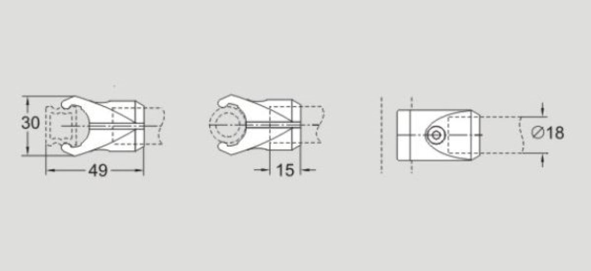 Flexlink XLRK18CE Guide Rail Clamp, Lot Of 10