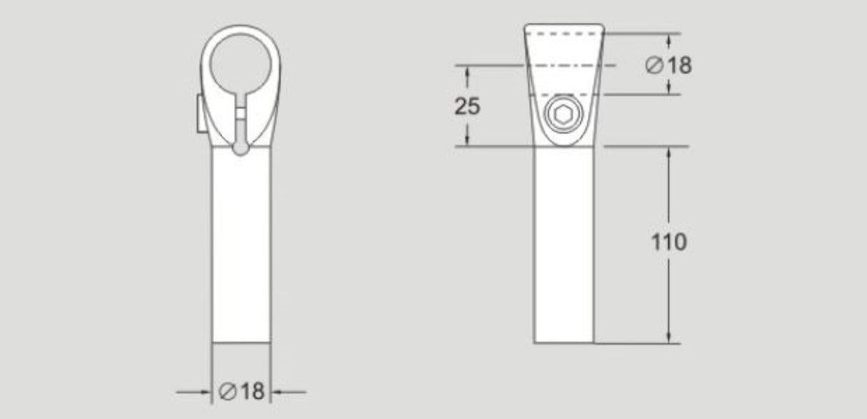 FlexLink XLRL18X110CA Guide Rail Clamp