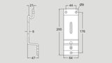 Flexlink XHCS64B Beam Support Bracket