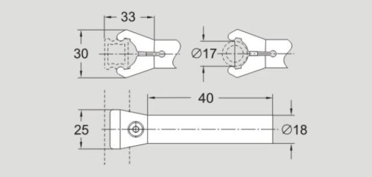 FlexLink XLRK18X40C Guide Rail Clamp Type 1