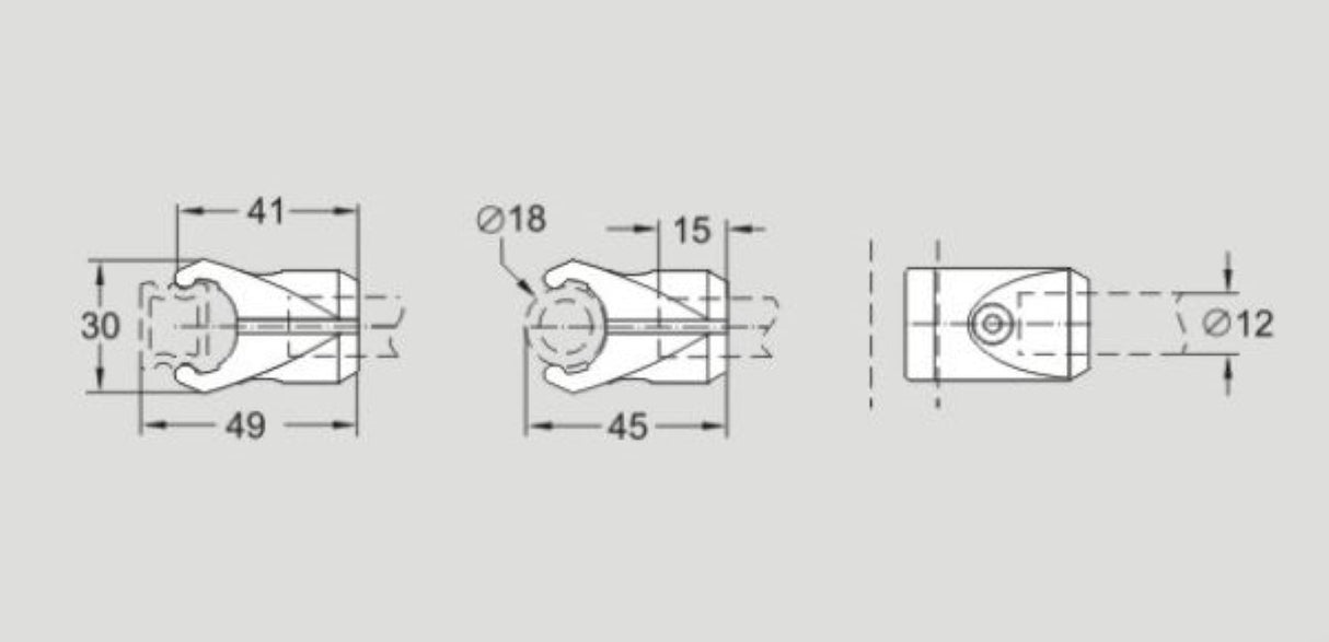 Flexlink XLRK 12 CE XL Guide Rail Clamp, Sold By Unit