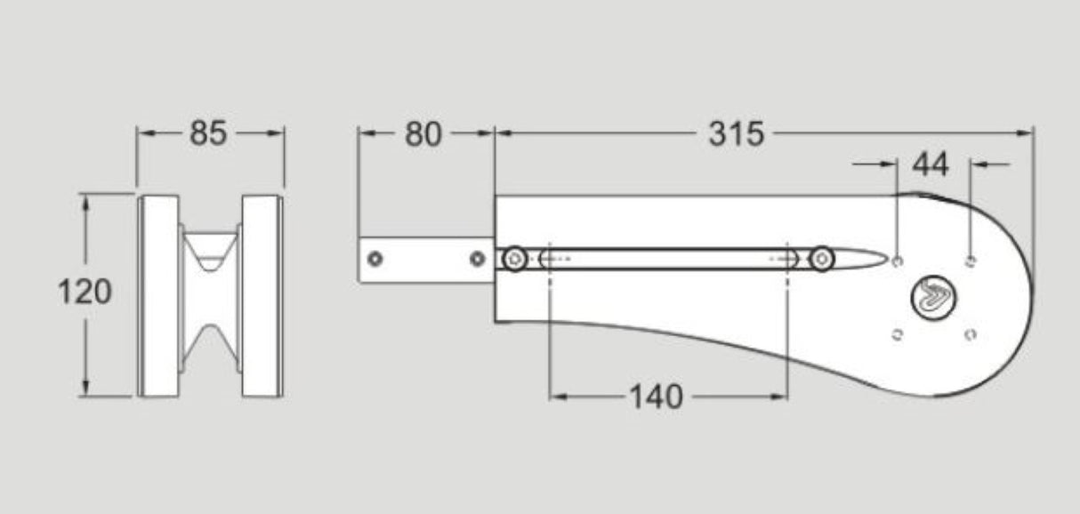 Flexlink XMEJ315S XM Idler End Unit Compact