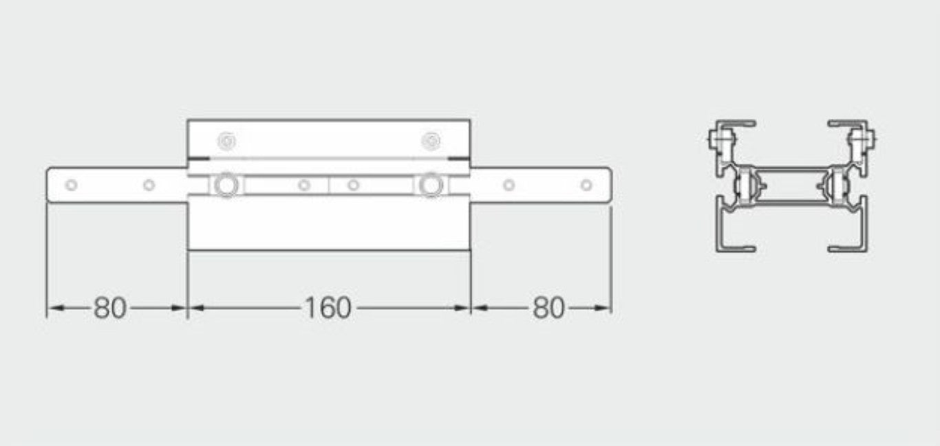 Flexlink XBCC 85X160 A Beam Section For Chain Installation