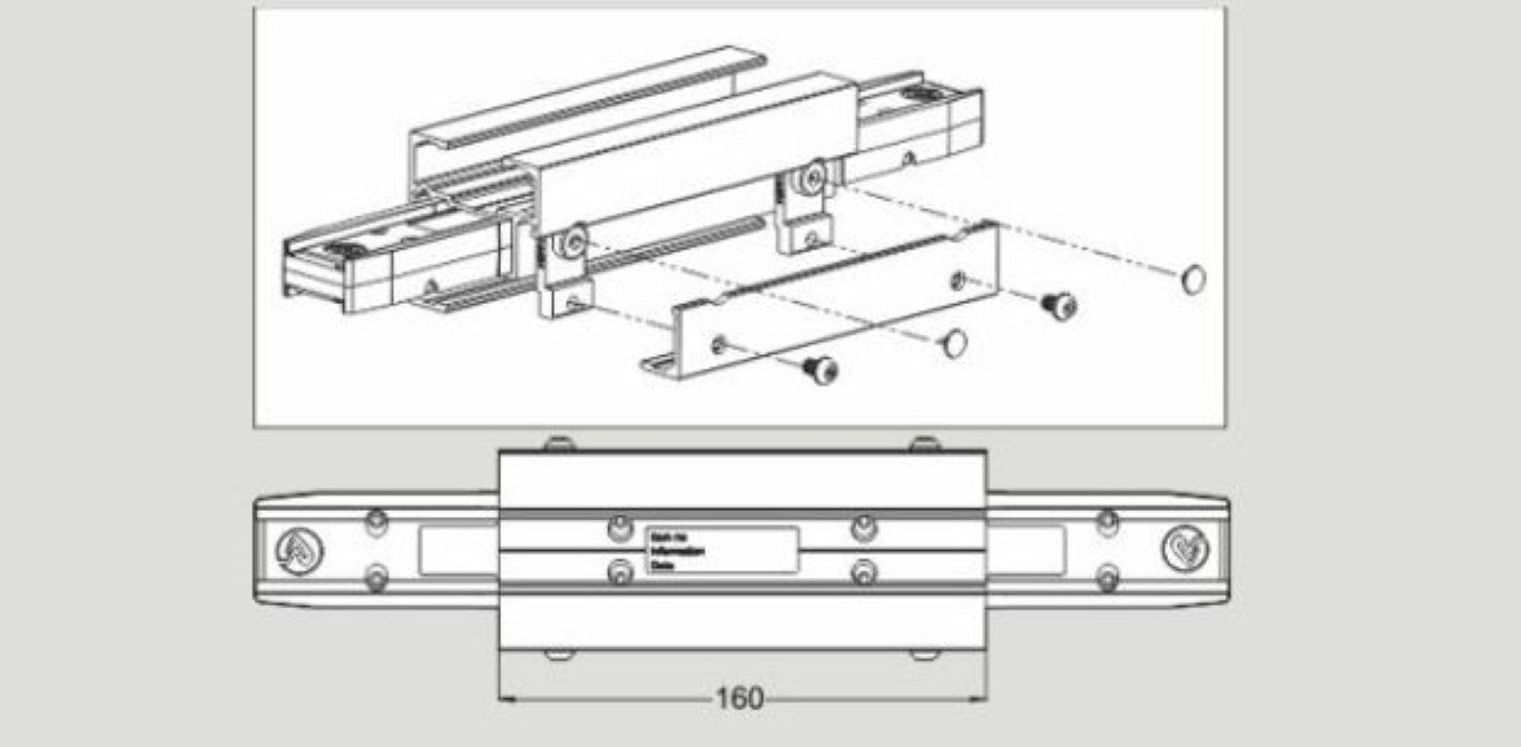 FlexLink XLCC160A65 Beam Section For Chain