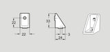 Flexlink XCFA 24 Angle Bracket, Sold By Unit