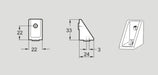 Flexlink XCFA 24 Angle Bracket, Sold By Unit