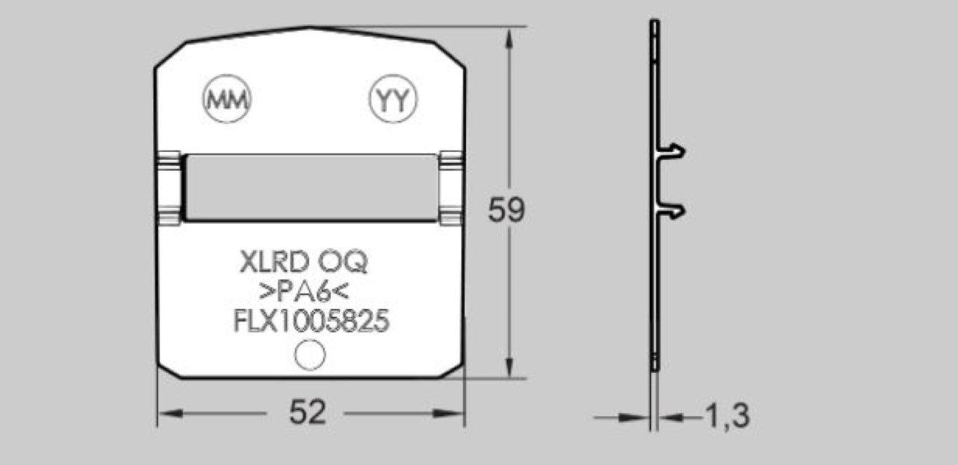 FlexLink XLRDOQ Adapter Plate For T-Slots XS, XL, XM, XH