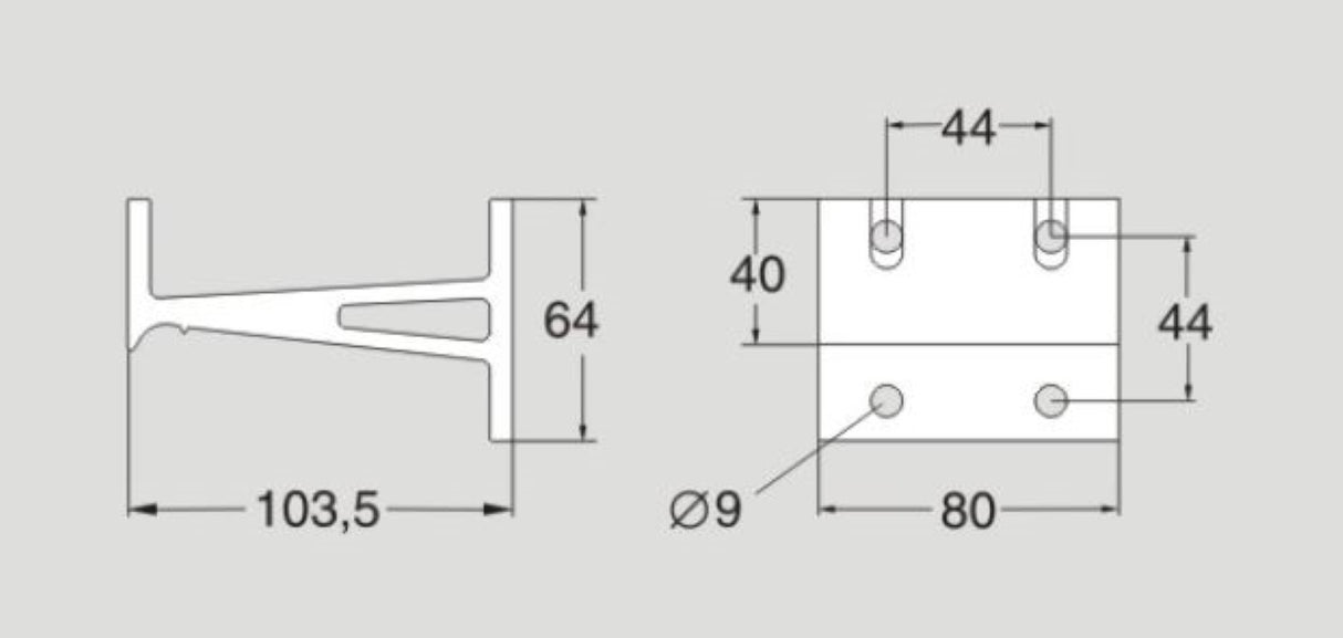 FlexLink XLCU103 CS Beam Support Bracket