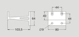 FlexLink XLCU103 CS Beam Support Bracket