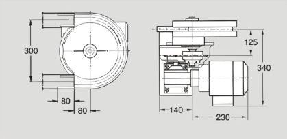 Flexlink XSEW 180/0 H Horizontal Bend Drive Unit