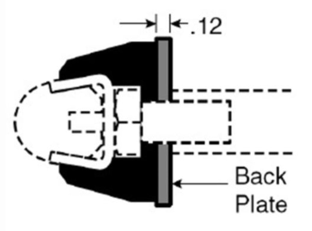 Stainless Steel Square Back Plate 275-BP For Compression Clamps No. 275