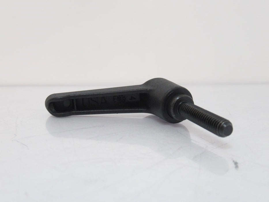 Plastic Adjustable-Position Handle With M6 X 1mm Threaded, Black