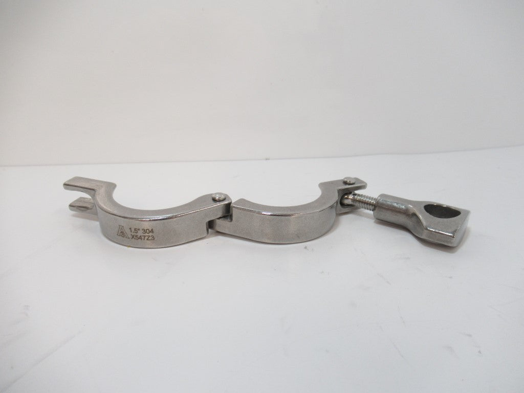 Single Pin Heavy Duty Tri-Clamp JC13HC15, 1-1/2 in Stainless Steel 304