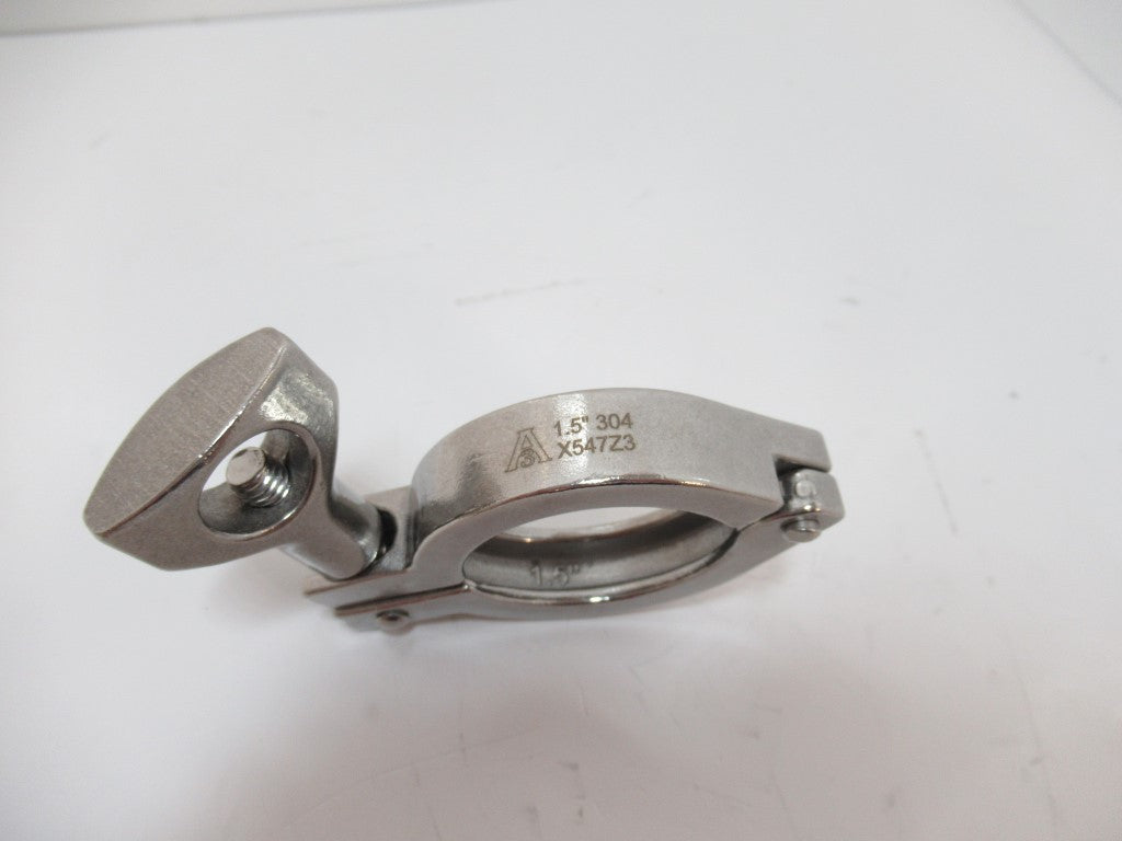 Single Pin Heavy Duty Tri-Clamp JC13HC15, 1-1/2 in Stainless Steel 304