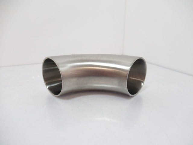 Sanitary Weld Elbow B2WCL-R150P 90 Deg. Polished 1-1/2"x1-1/2" SS 316L