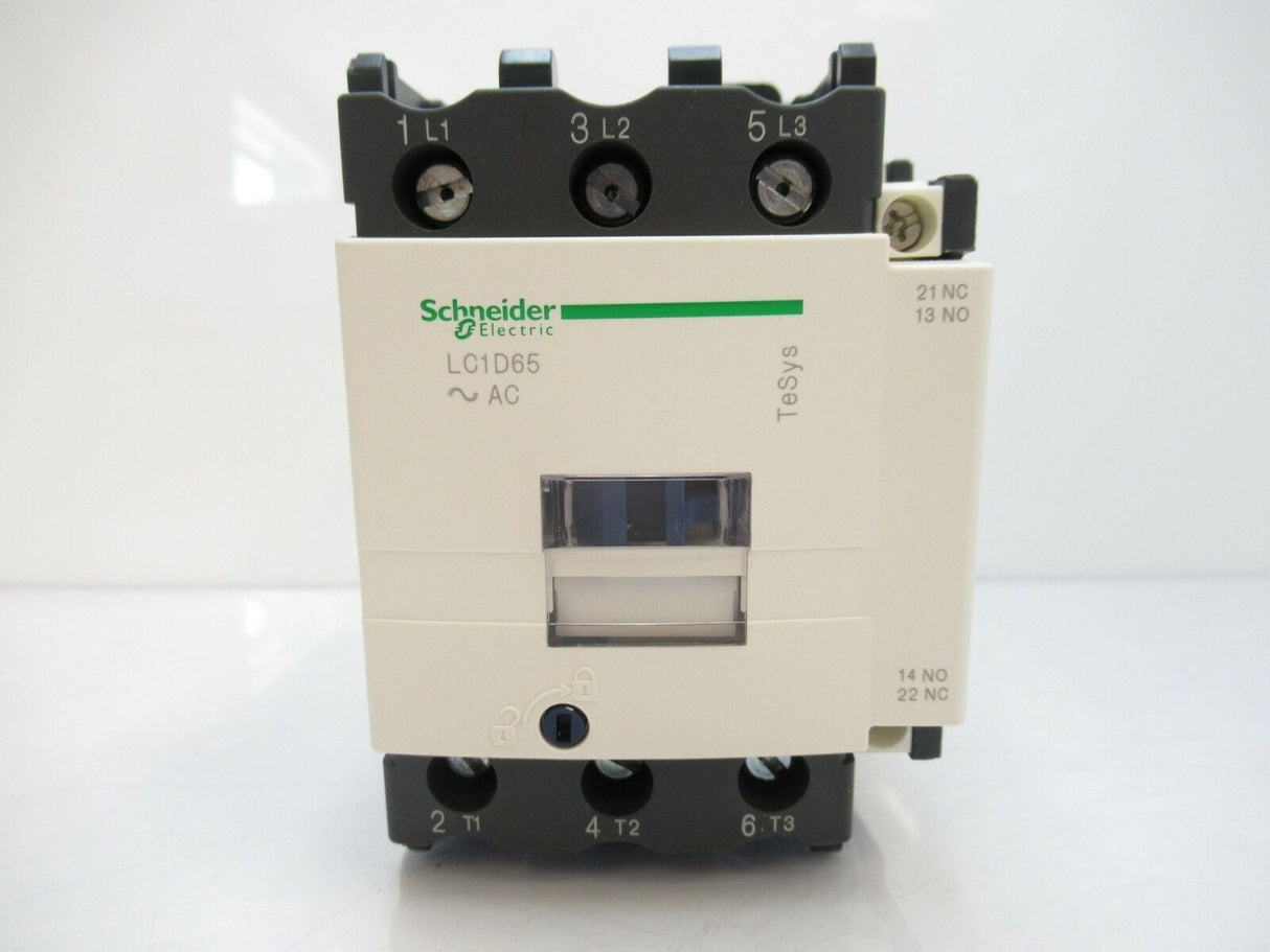 Schneider Electric LC1D65G7 TeSys Deca 3-Pole Contactor 120 V AC 50/60 Hz