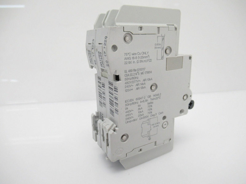 Schneider Electric M9F42201 Circuit Breaker Multi 9, 1 A, 2-Poles, Sold By Unit