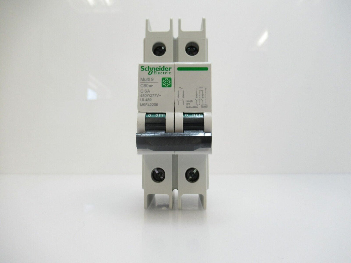 Schneider Electric M9F42206 Multi 9 Miniature Circuit-Breaker 6 A, Sold By Unit