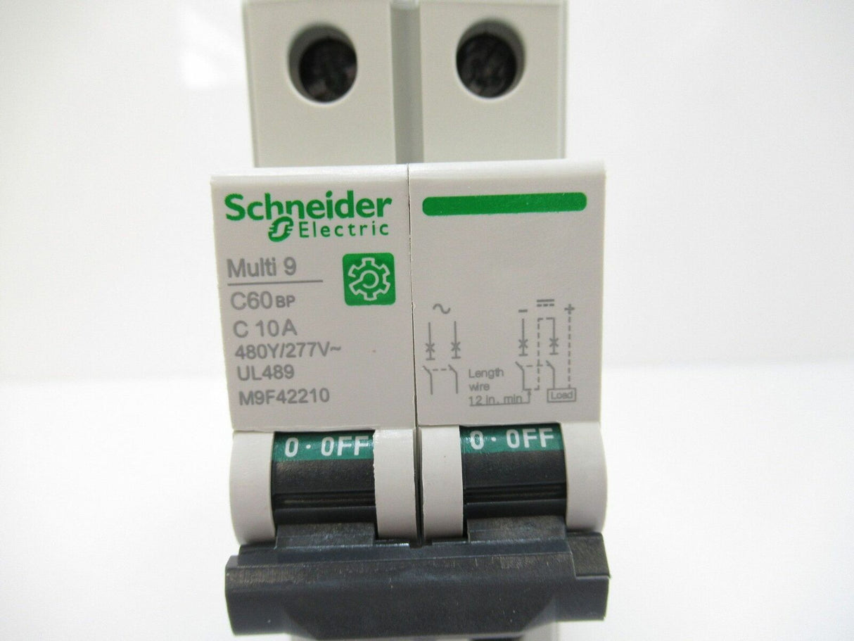 Schneider Electric M9F42210 Multi 9 Miniature Circuit Breaker 10A 2-Pole