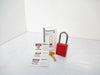 Masterlock 410MKW400RED Zenex Thermoplastic Safety Padlock